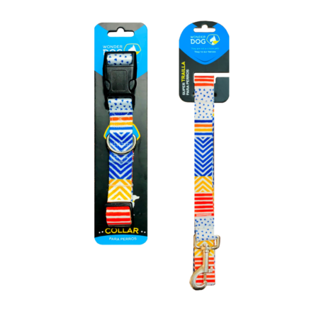 Collar para perros multicolor M